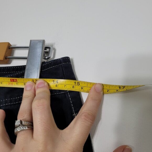 Style  Co Women's Navy Blue Comfy Soft Jean Cotton-Blend Wide Leg Pants Size 6 - Picture 11 of 11